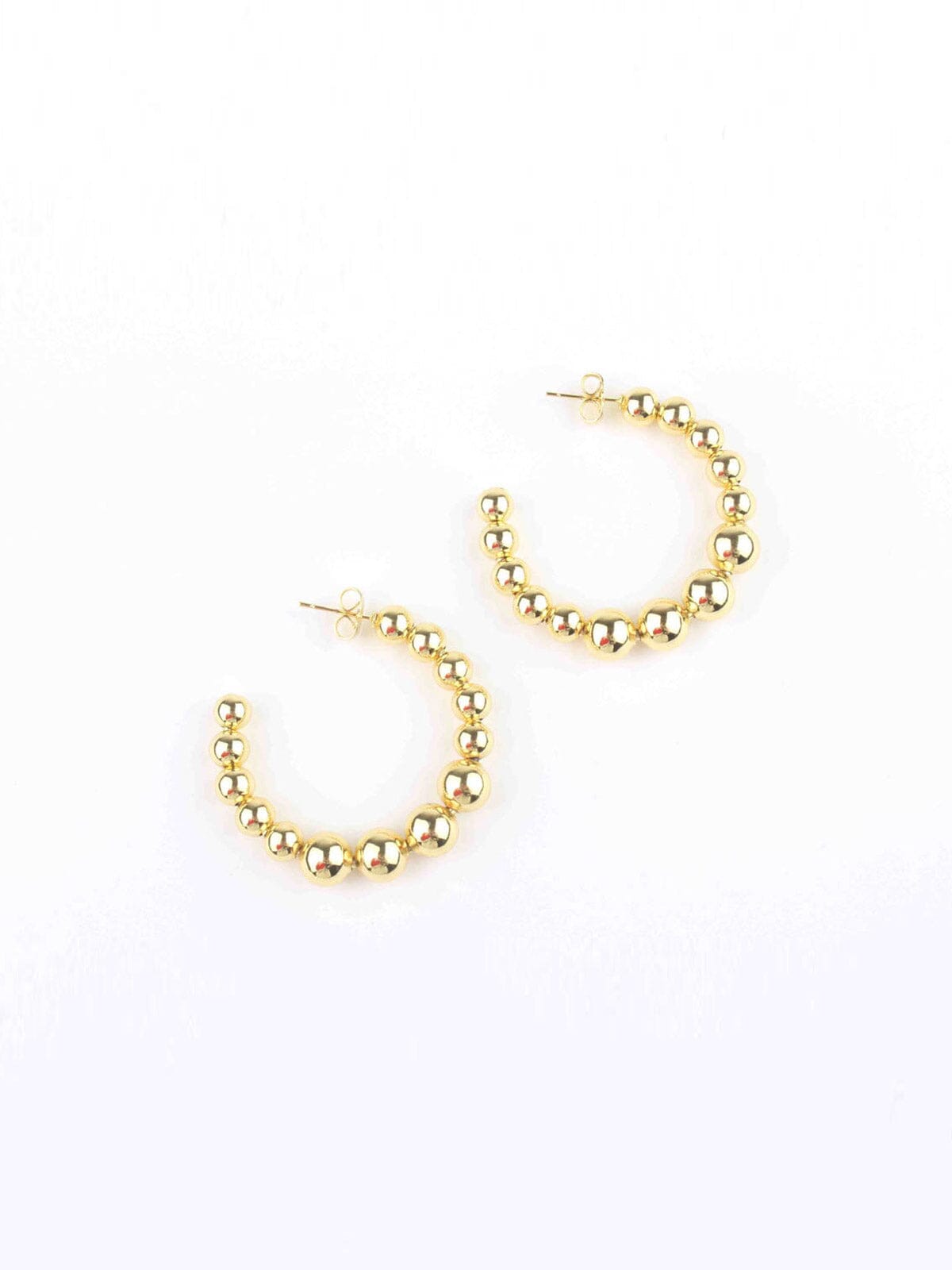 WOMEN'S GOLD HOOPS EARRINGS