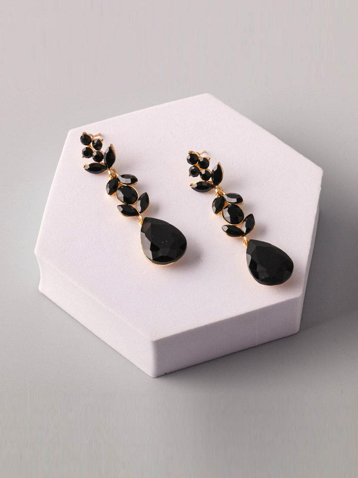 WOMEN'S GOLD & BLUE STONES SQUARE EARRINGS (Copy)