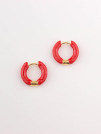 WOMEN'S STAINLESS STELL SMALL HOOPS EARRINGS