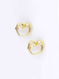 WOMEN'S GOLD PLEATED EARRINGS