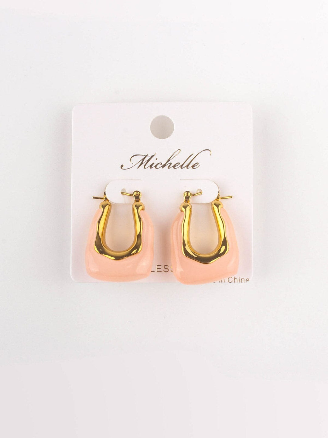 FASHION STAINLESS STEEL HANGING EARRINGS