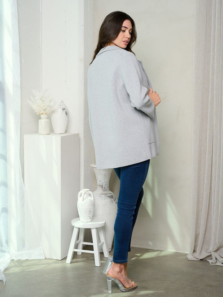 WOMEN'S LONG SLEEVE FRONT POCKETS JACKET