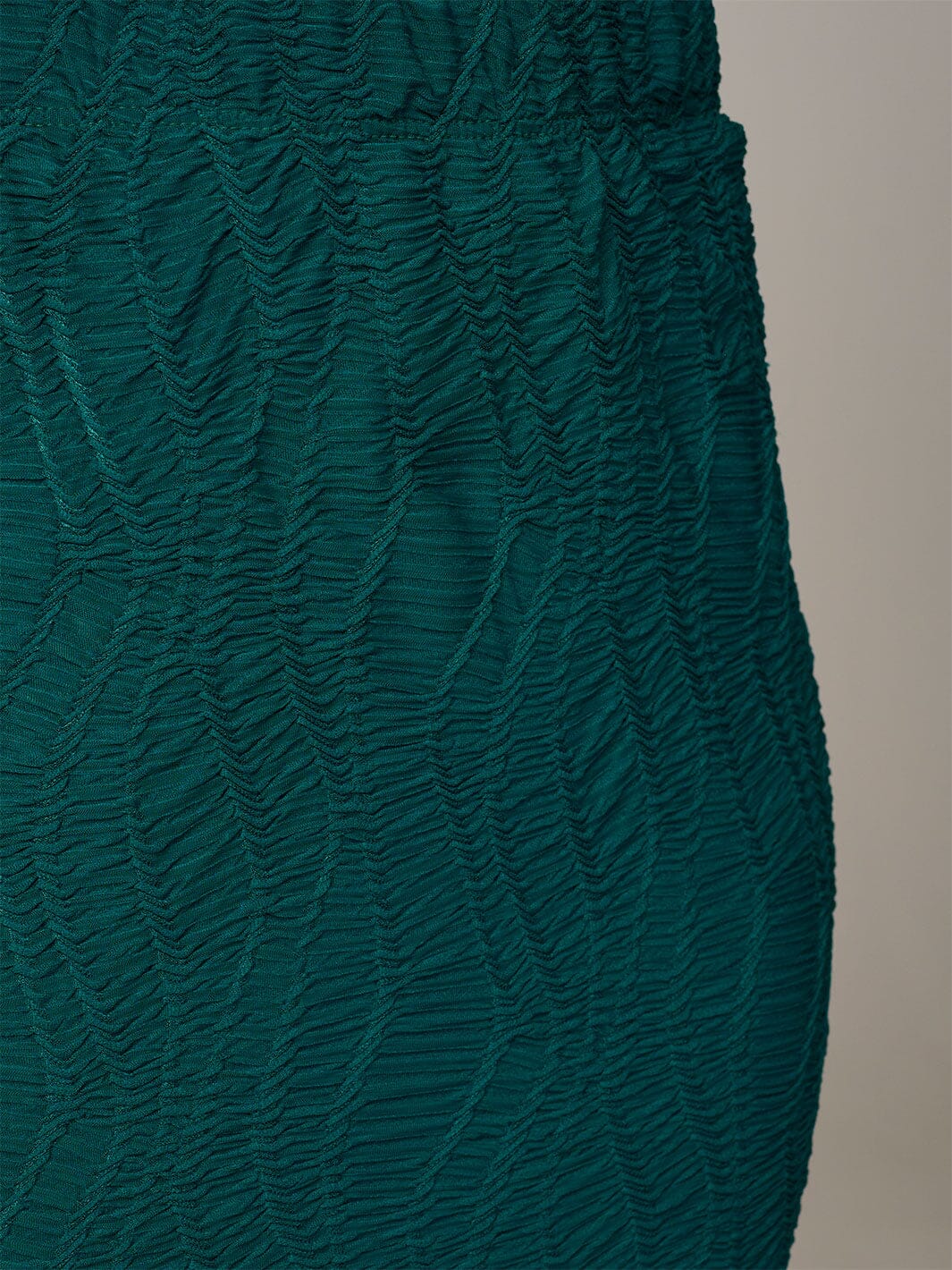 WOMEN'S ELASTIC WAIST RUCHED DETAILED MAXI SKIRT