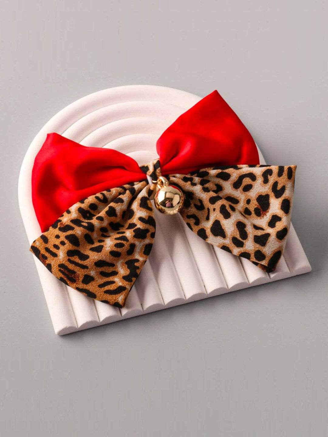 FASHION ASSORTED ANIMAL PRINT BOWS HAIR BARRETTE