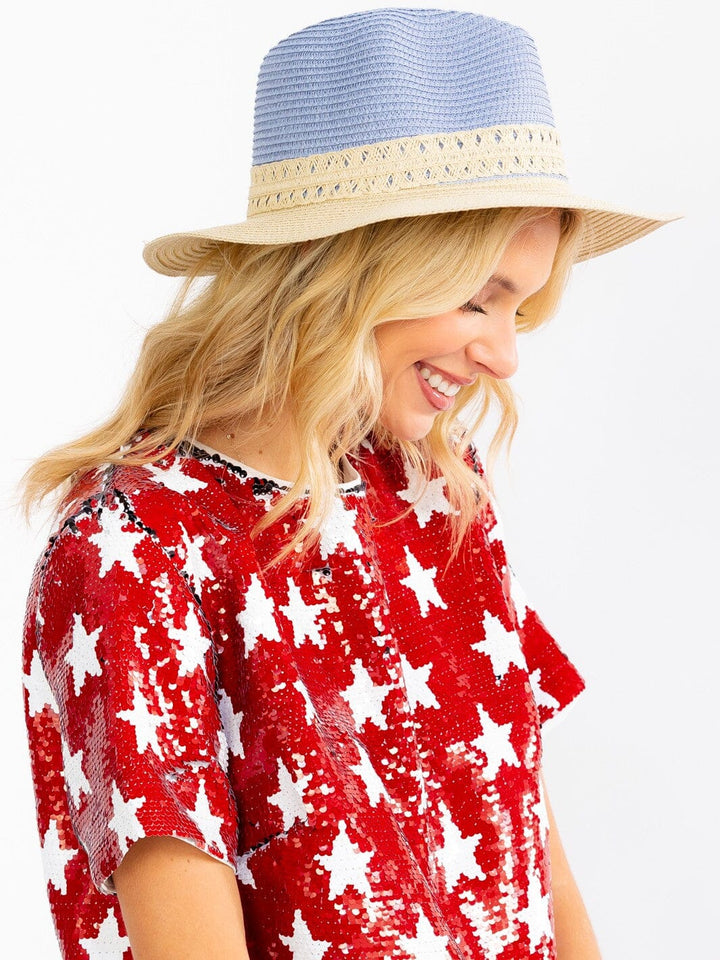 WOMEN'S COLORBLOCK SUN HAT