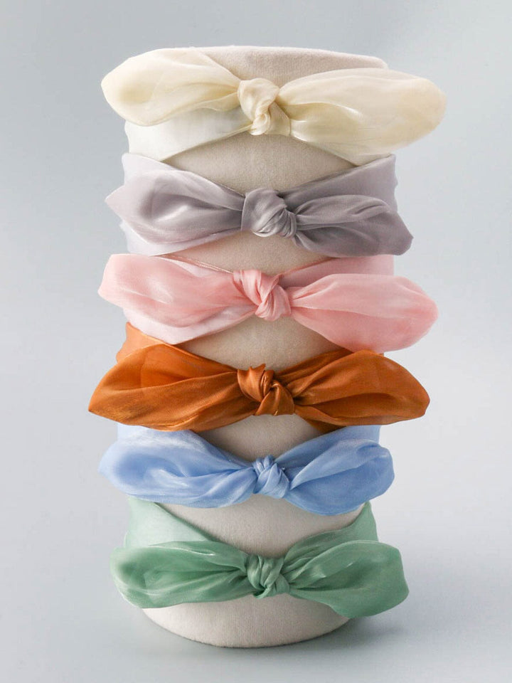 WOMEN'S ASSORTED COLORS FRONT KNOT HEADBANDS