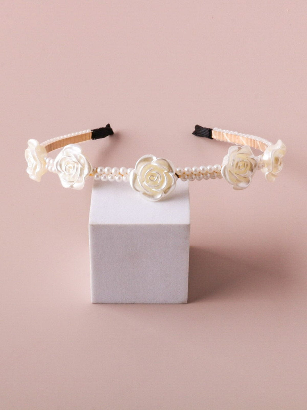 WOMEN'S PEARL FLOWER DESIGN HEADBANDS