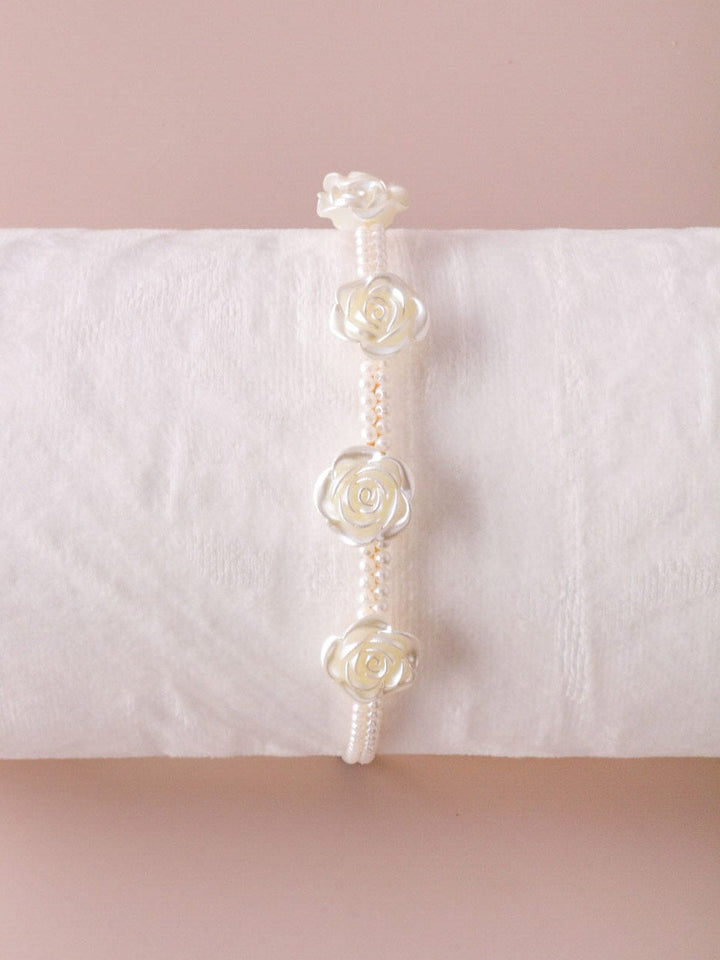 WOMEN'S PEARL FLOWER DESIGN HEADBANDS