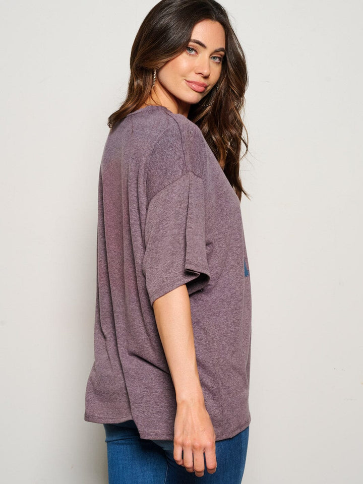 WOMEN'S SHORT SLEEVE AMERICA GRAPHIC TOP