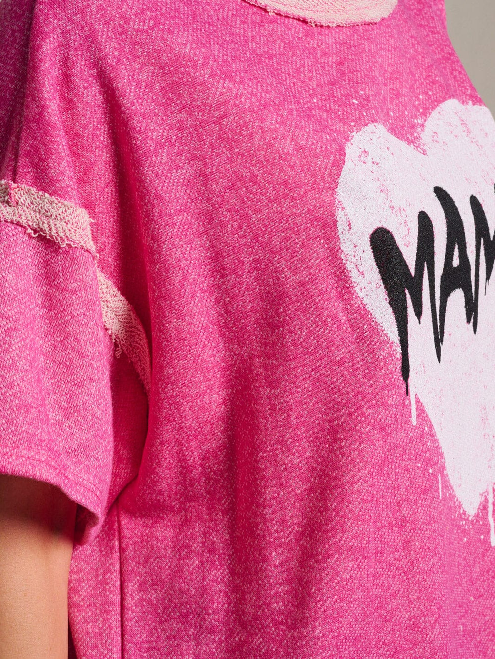 WOMEN'S SHORT SLEEVE GRAPHIC TUNIC TOP