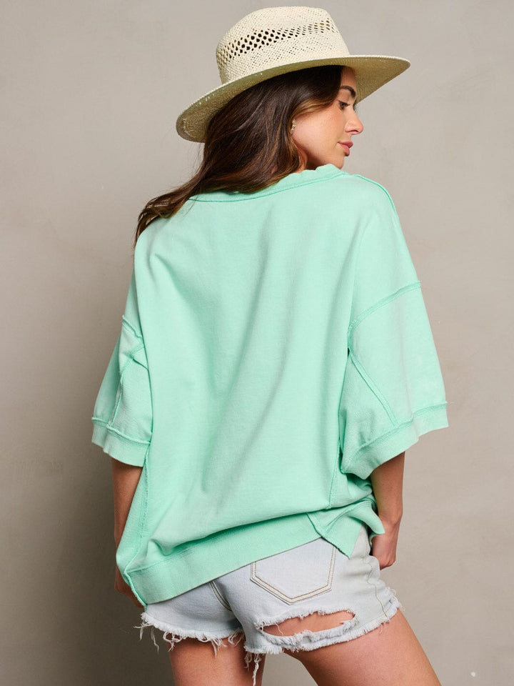 WOMEN'S SHORT SLEEVE GRAPHIC TOP