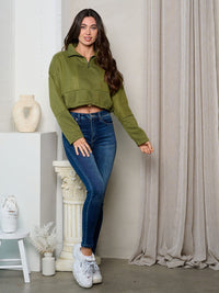 Copy of WOMEN'S LONG DETAILED SLEEVE KNIT SWEATER