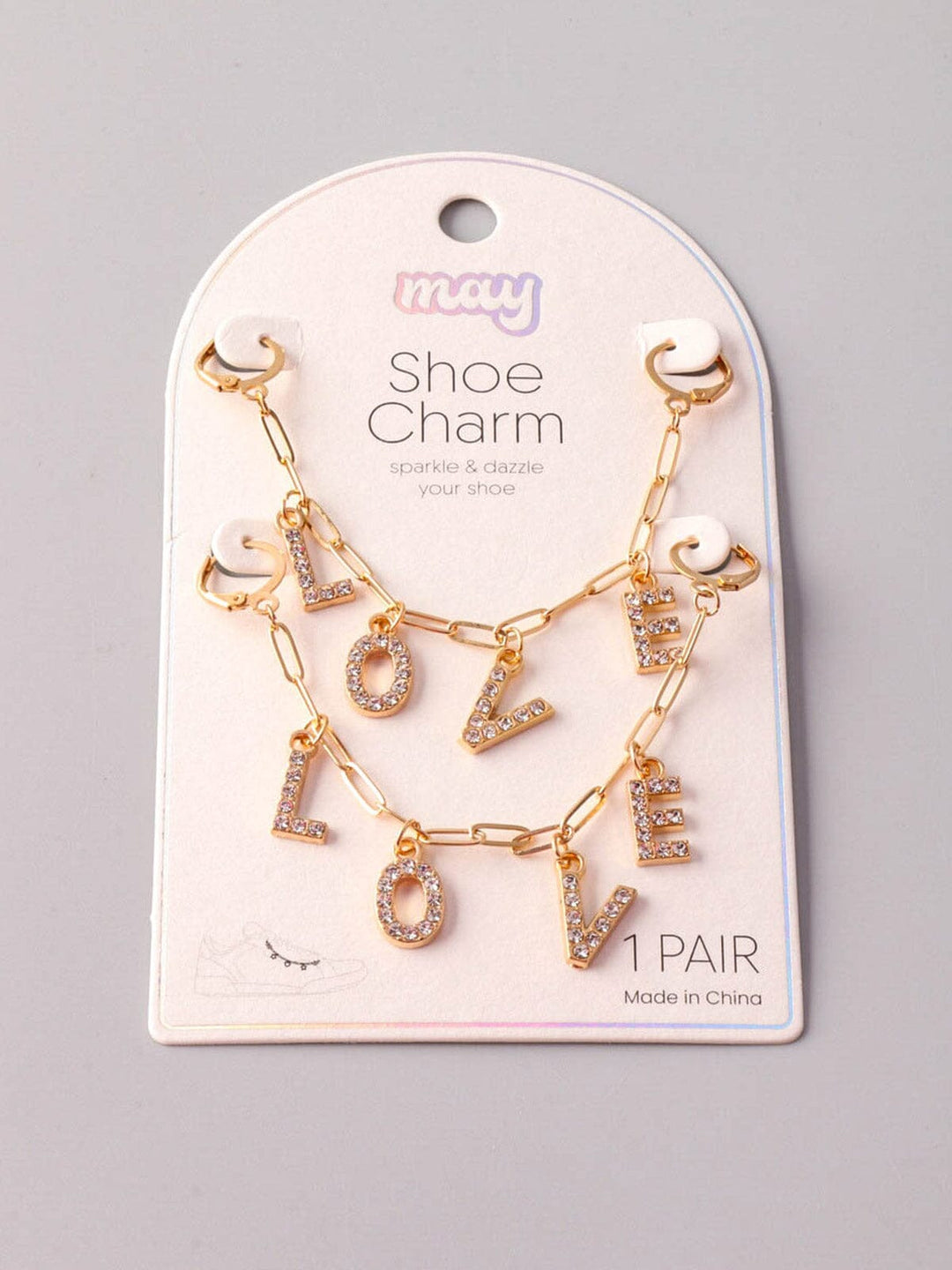 FASHION GOLD CHAIN LOVE SHOE CHARM