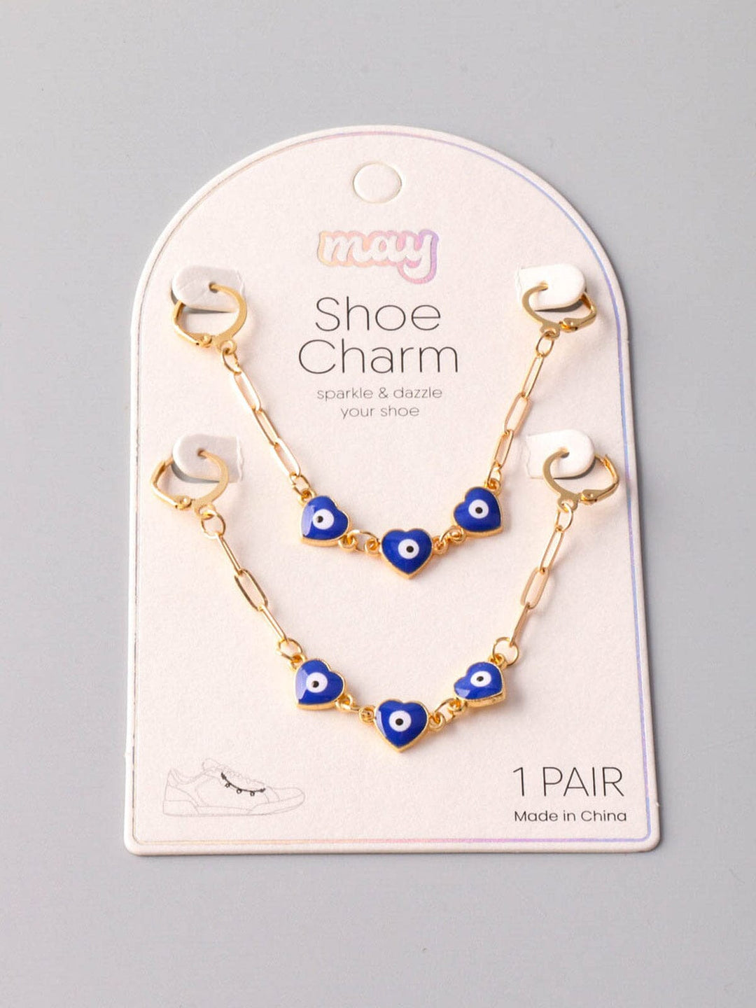 FASHION GOLD CHAIN HEART SHOE CHARM
