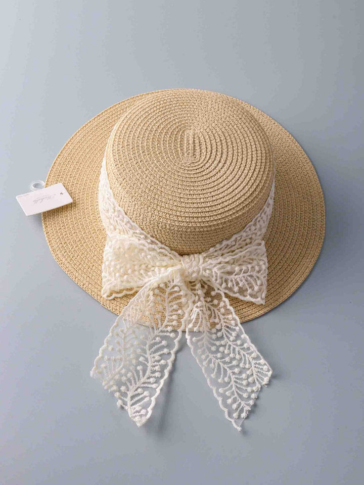WOMEN'S LACE BOW SUN HATS