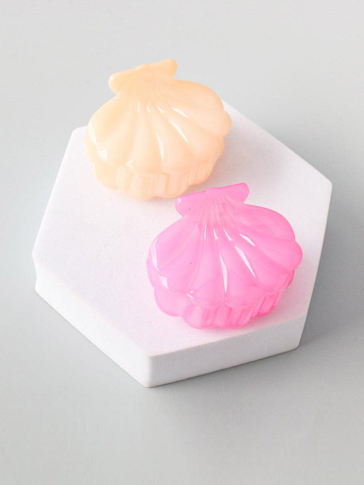 WOMEN'S ASSORTED COLORS SHELLS HAIR CLAW CLIPS