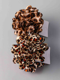 FASHION ANIMAL PRINT CLAW HAIR CLIPS