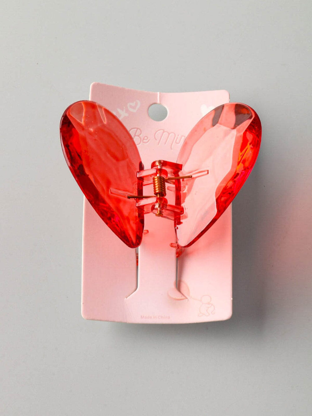 FASHION HEART SHAPE CLAW HAIR CLIPS