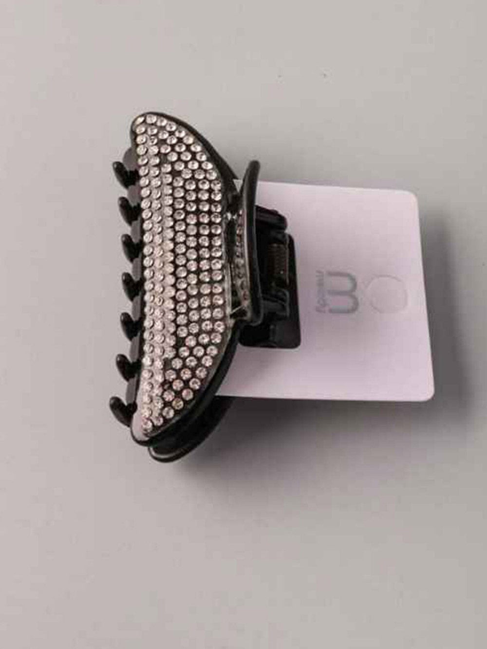 FASHION BLACK RHINESTONES HAIR CLAW CLIPS
