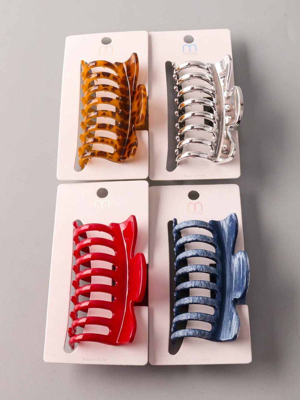 FASHION ASSORTED COLORS CLAW HAIR CLIPS