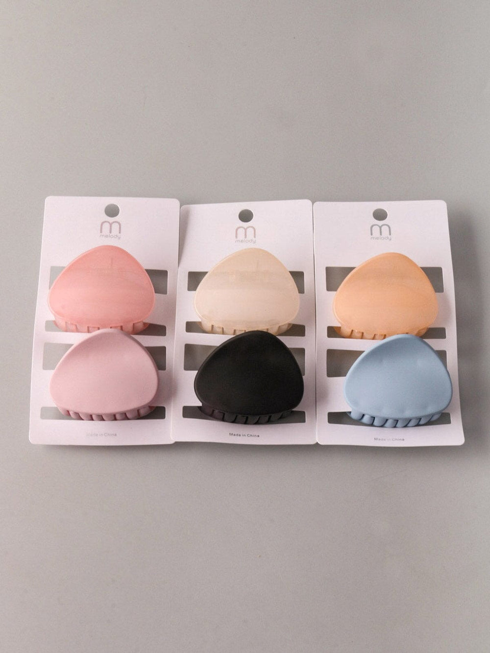 FASHION ASSORTED COLORS CLAW HAIR CLIPS