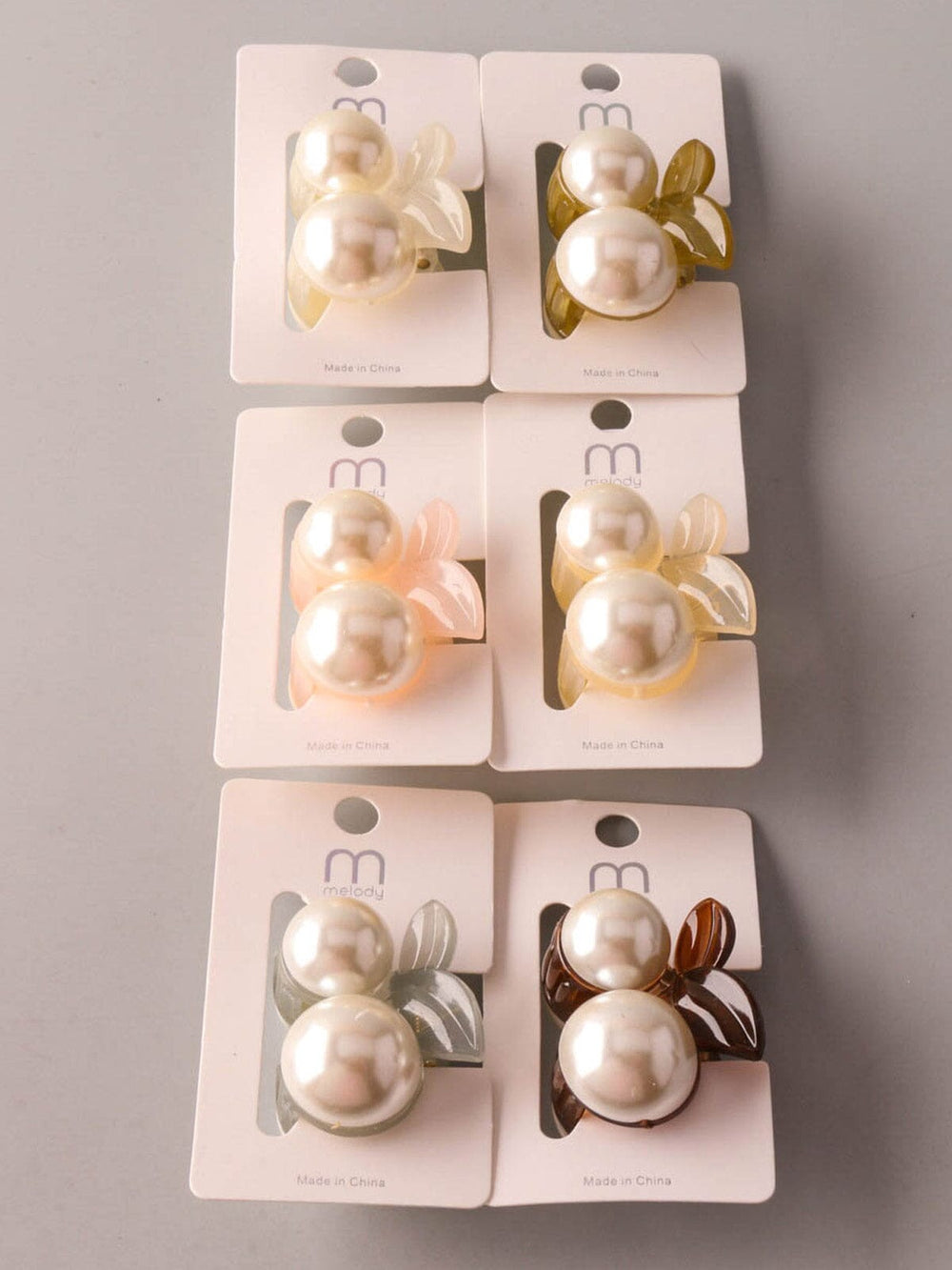 FASHION ASSORTED COLORS CHERRY CLAW HAIR CLIPS