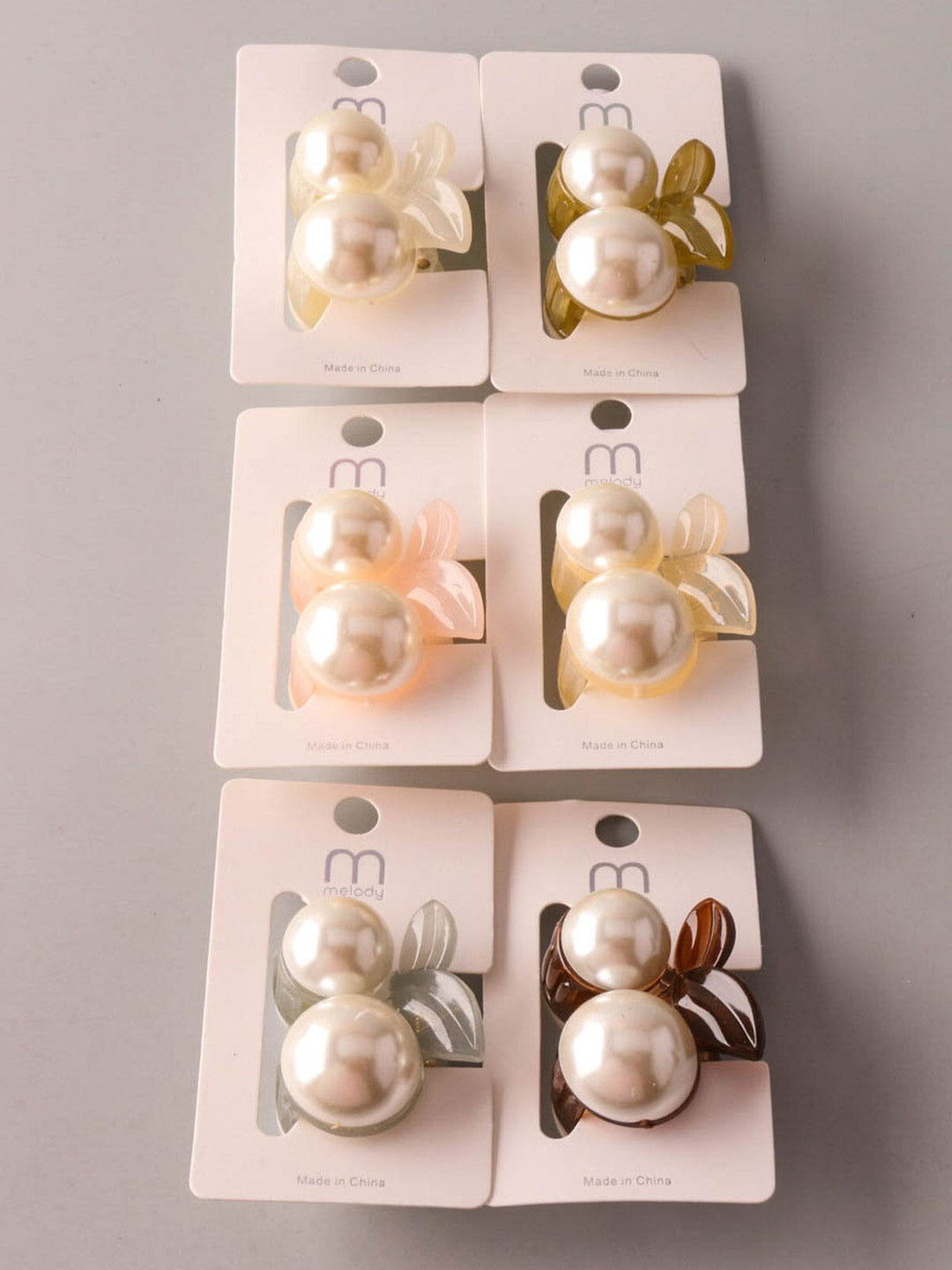 FASHION ASSORTED COLORS CHERRY CLAW HAIR CLIPS