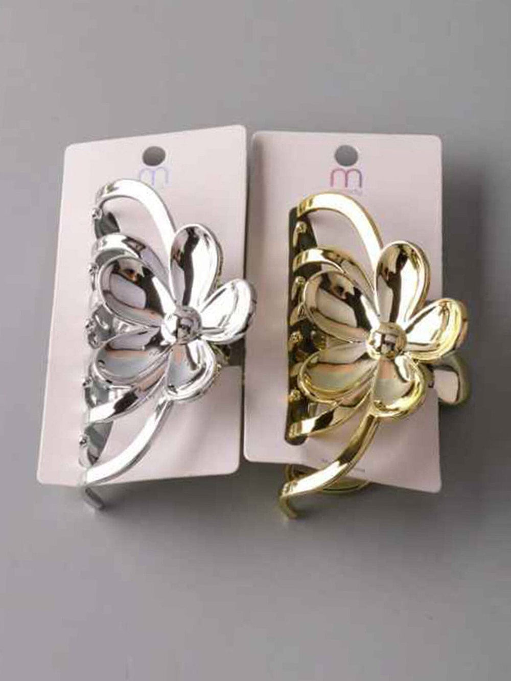 FASHION ASSORTED COLORS FLOWER HAIR CLAW CLIPS