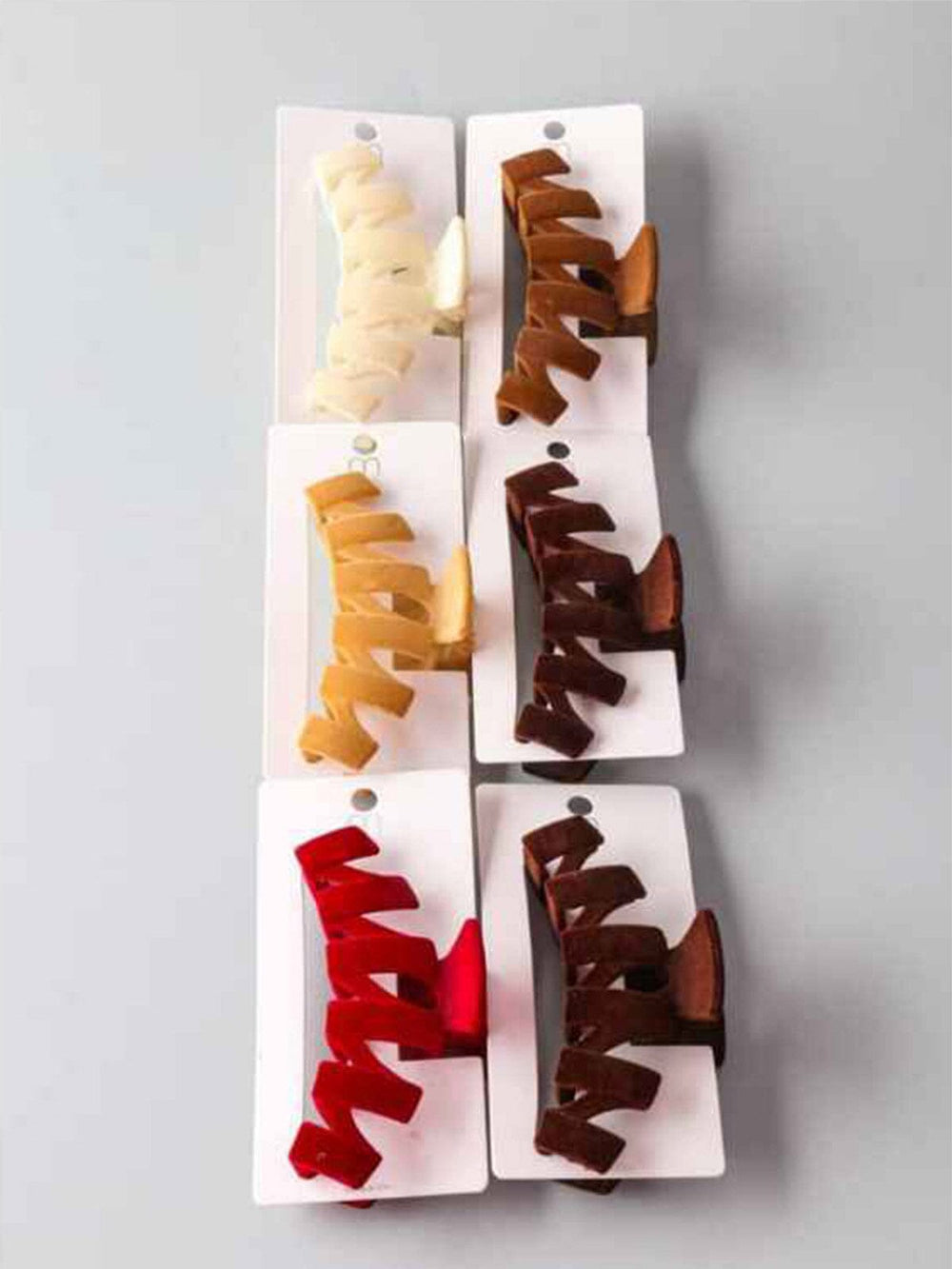 FASHION ASSORTED COLORS HAIR CLAW CLIPS