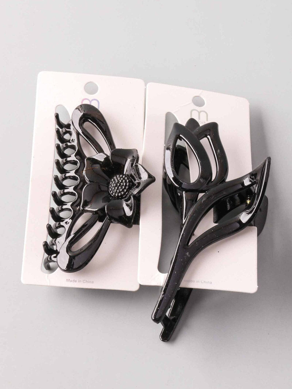 FASHION ASSORTED FLOWER HAIR CLAW CLIPS