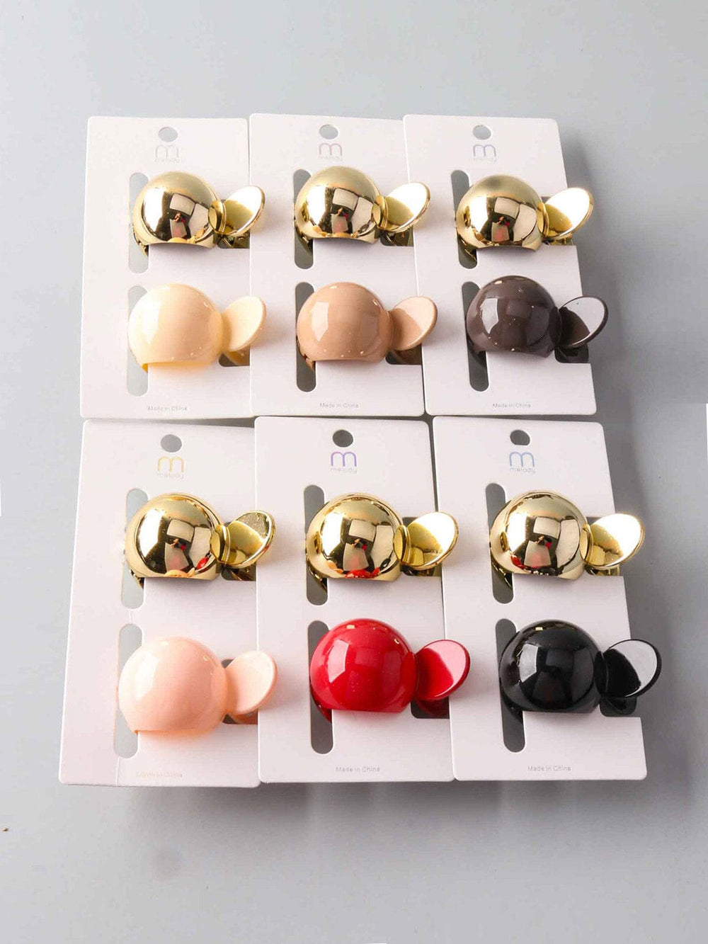 FASHION ASSORTED COLORS HAIR CLAW CLIPS