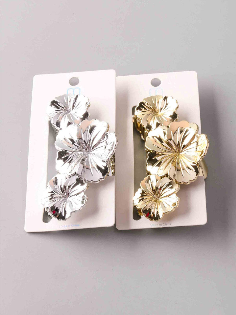 FASHION ASSORTED COLORS FLOWER HAIR CLAW CLIPS