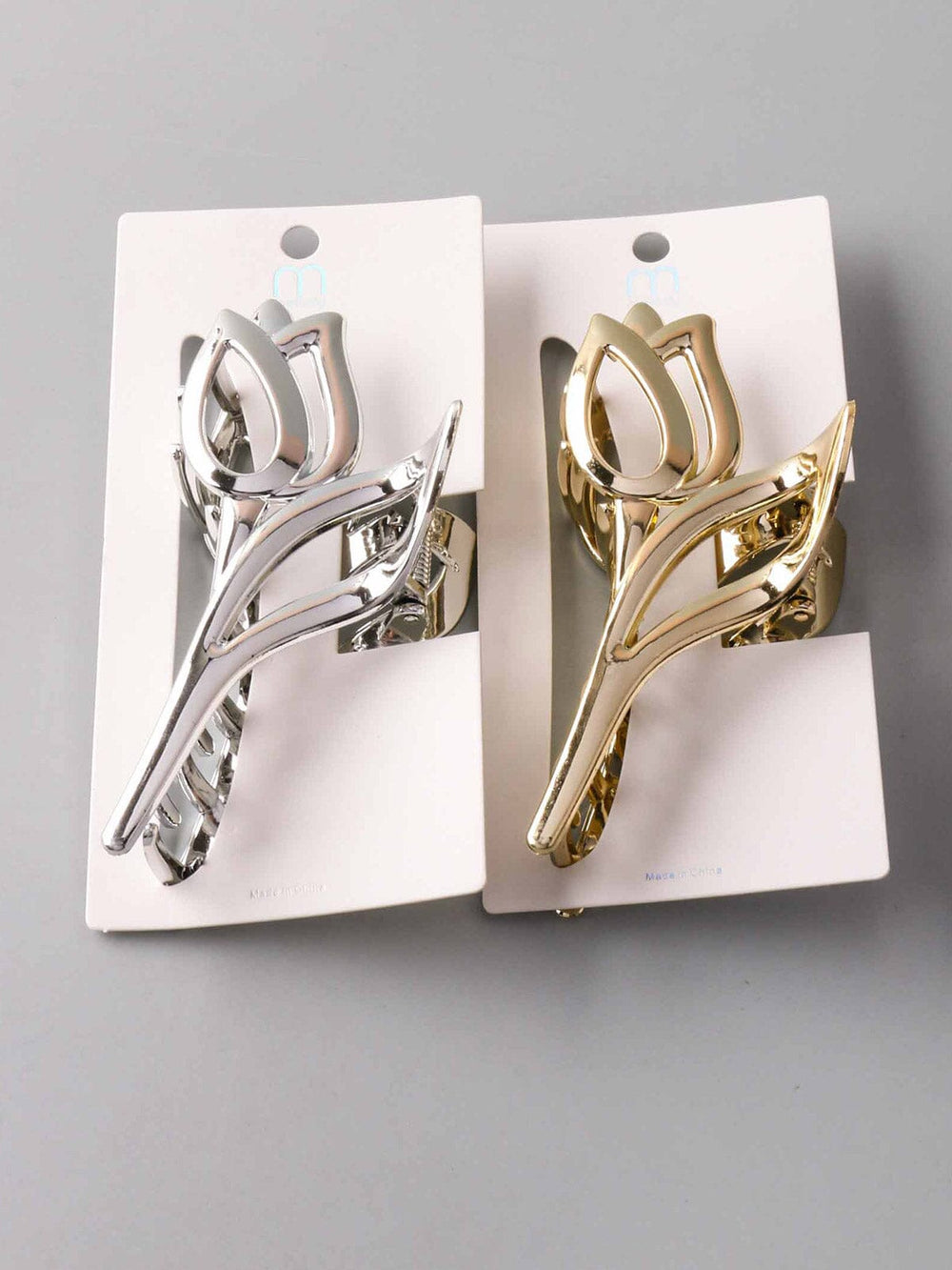 FASHION ASSORTED COLORS FLOWER HAIR CLAW CLIPS