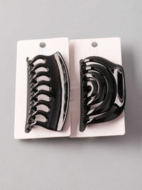 FASHION ASSORTED BLACK HAIR CLAW CLIPS