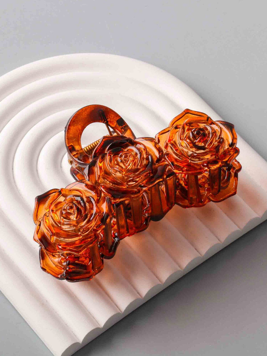 FASHION ASSORTED COLORS FLOWER HAIR CLAW CLIPS