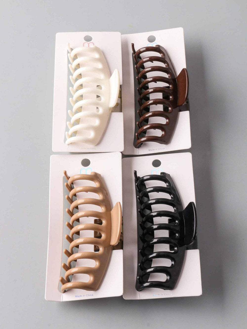 FASHION ASSORTED COLORS HAIR CLAW CLIPS