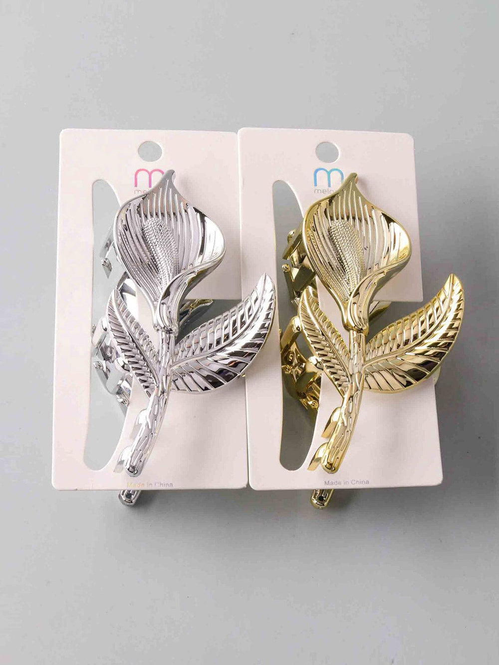 FASHION ASSORTED COLORS FLOWER HAIR CLAW CLIPS