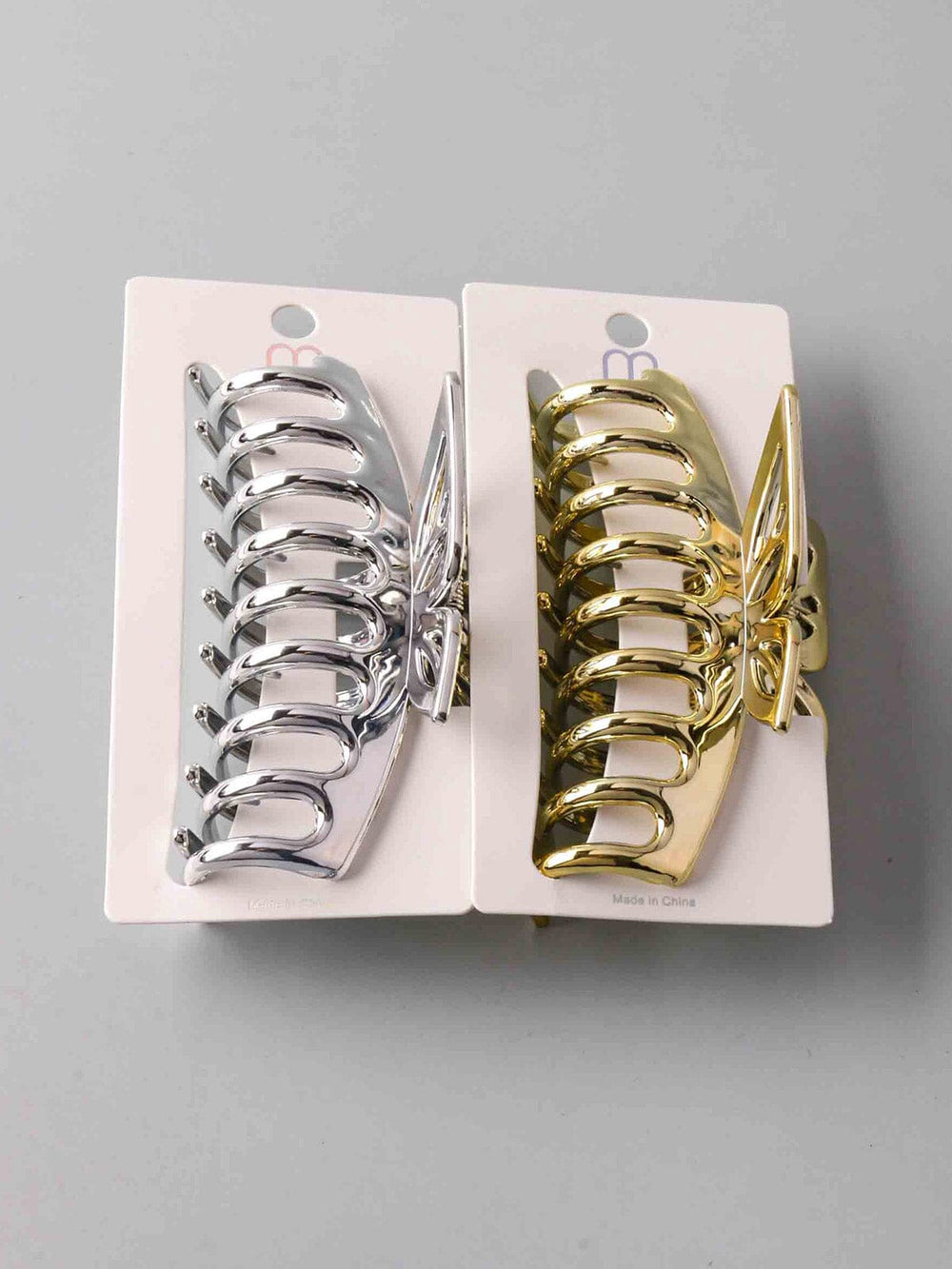 FASHION ASSORTED COLORS BUTTERFLY HAIR CLAW CLIPS