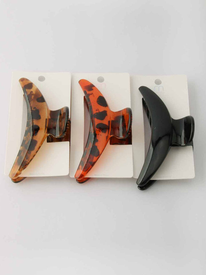 WOMEN'S ASSORTED COLORS CLAW CLIPS