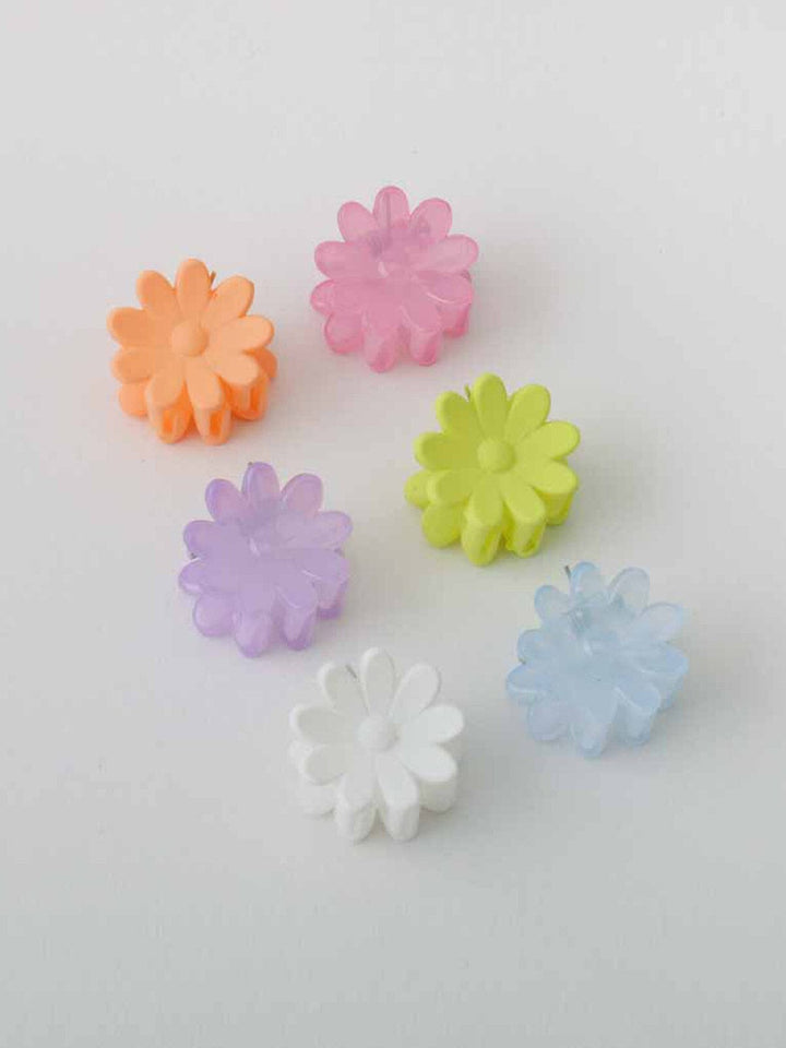 WOMEN'S ASSORTED COLORS FLOWER HAIR CLAW CLIPS