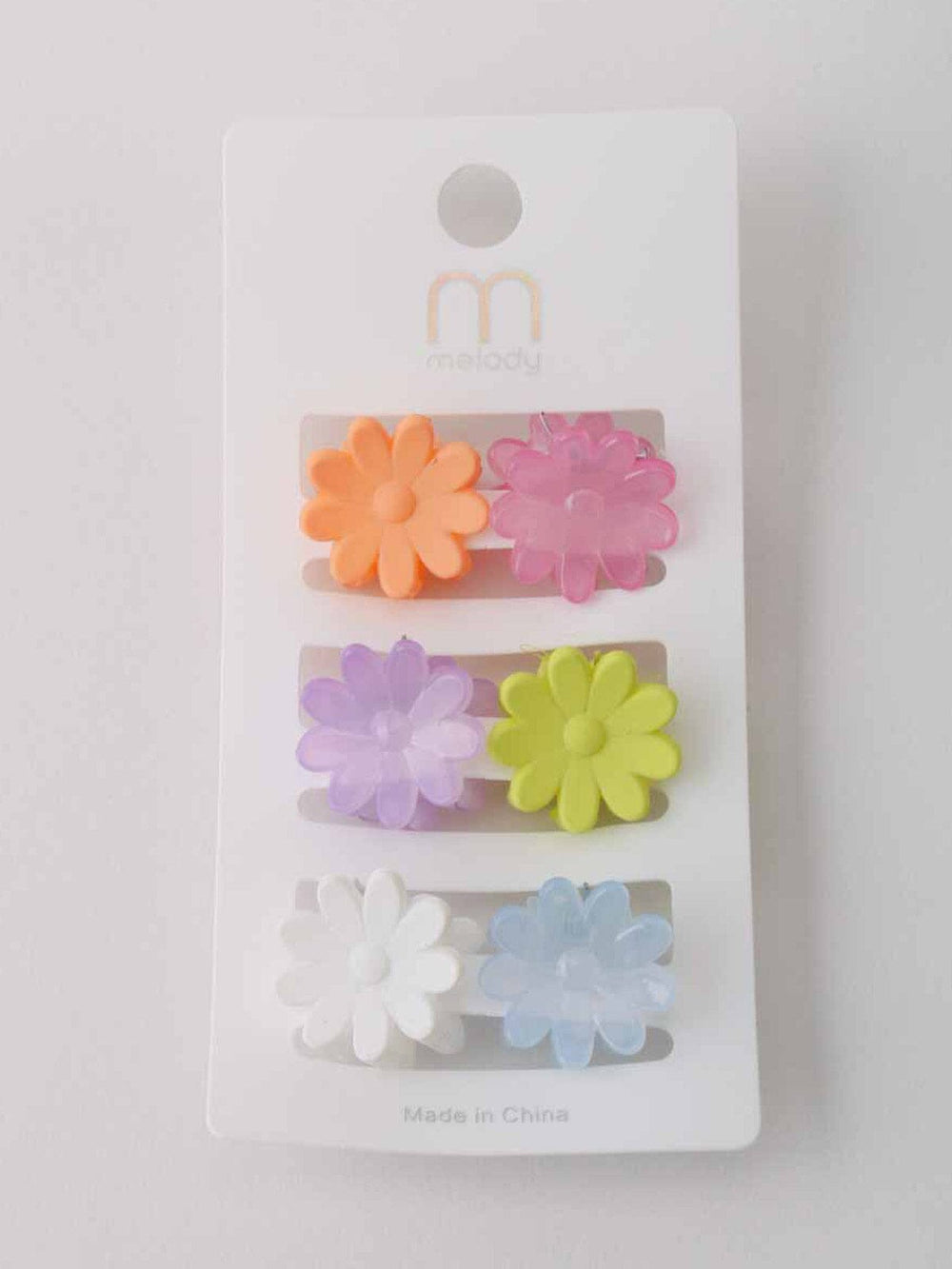 WOMEN'S ASSORTED COLORS FLOWER HAIR CLAW CLIPS