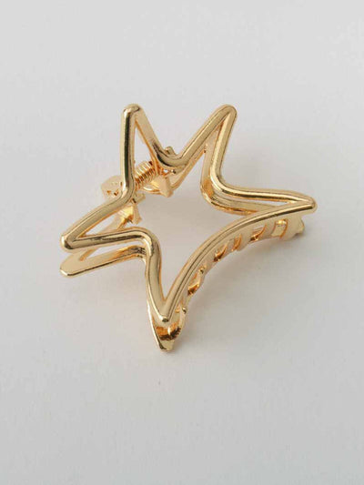 WOMEN'S GOLD SHELLS & STARS CLAW CLIPS
