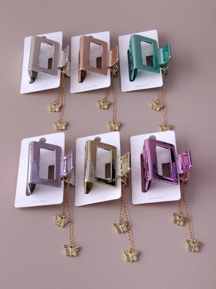 WOMEN'S ASSORTED COLORS CLAW HAIR CLIPS
