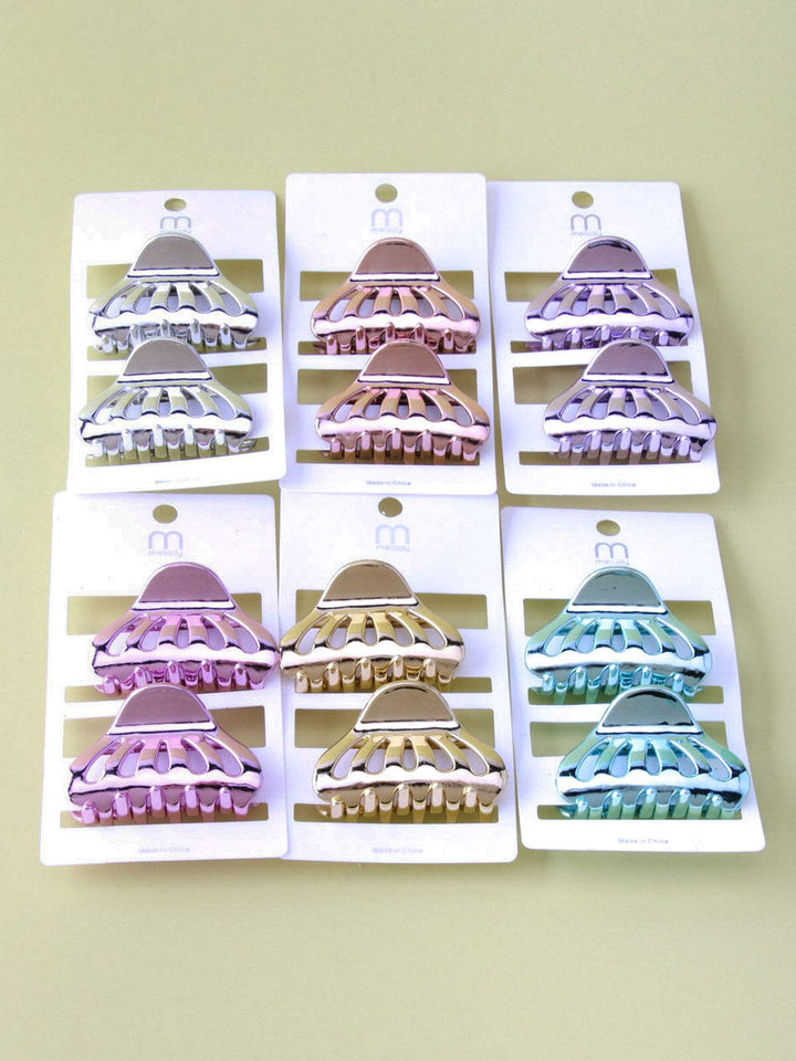 WOMEN'S ASSORTED COLORS CLAW HAIR CLIPS