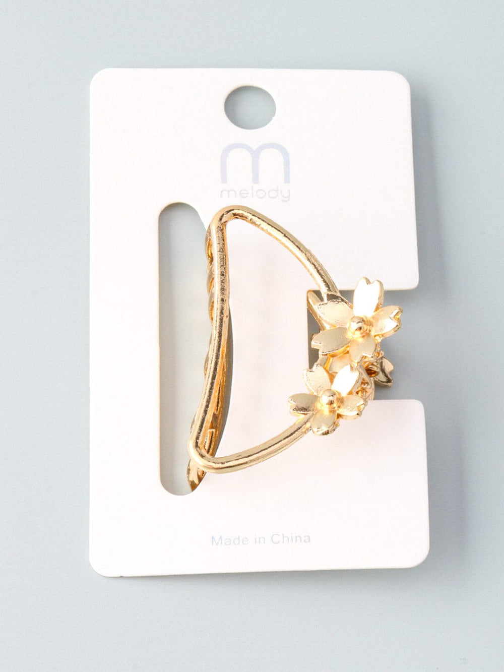 WOMEN'S GOLD FLOWER CLAW HAIR CLIPS