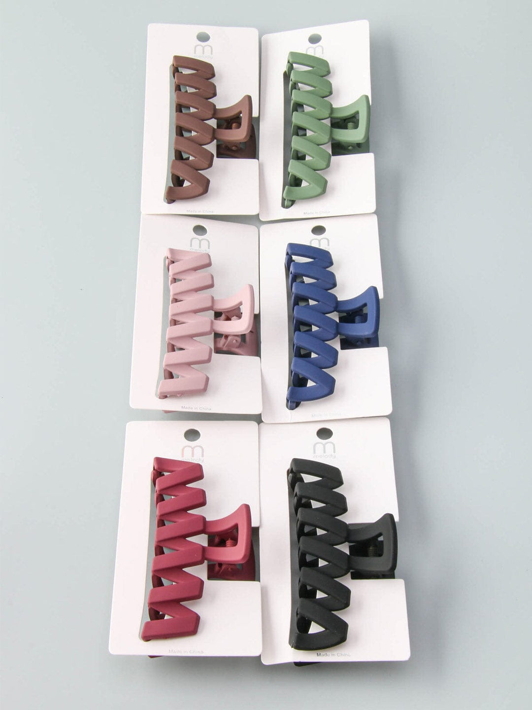 WOMEN'S ASSORTED COLORS CLAW HAIR CLIPS