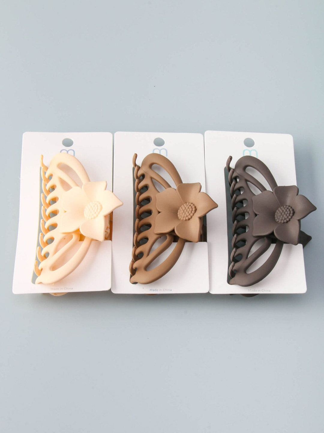 WOMEN'S ASSORTED COLORS FLOWER CLAW HAIR CLIPS