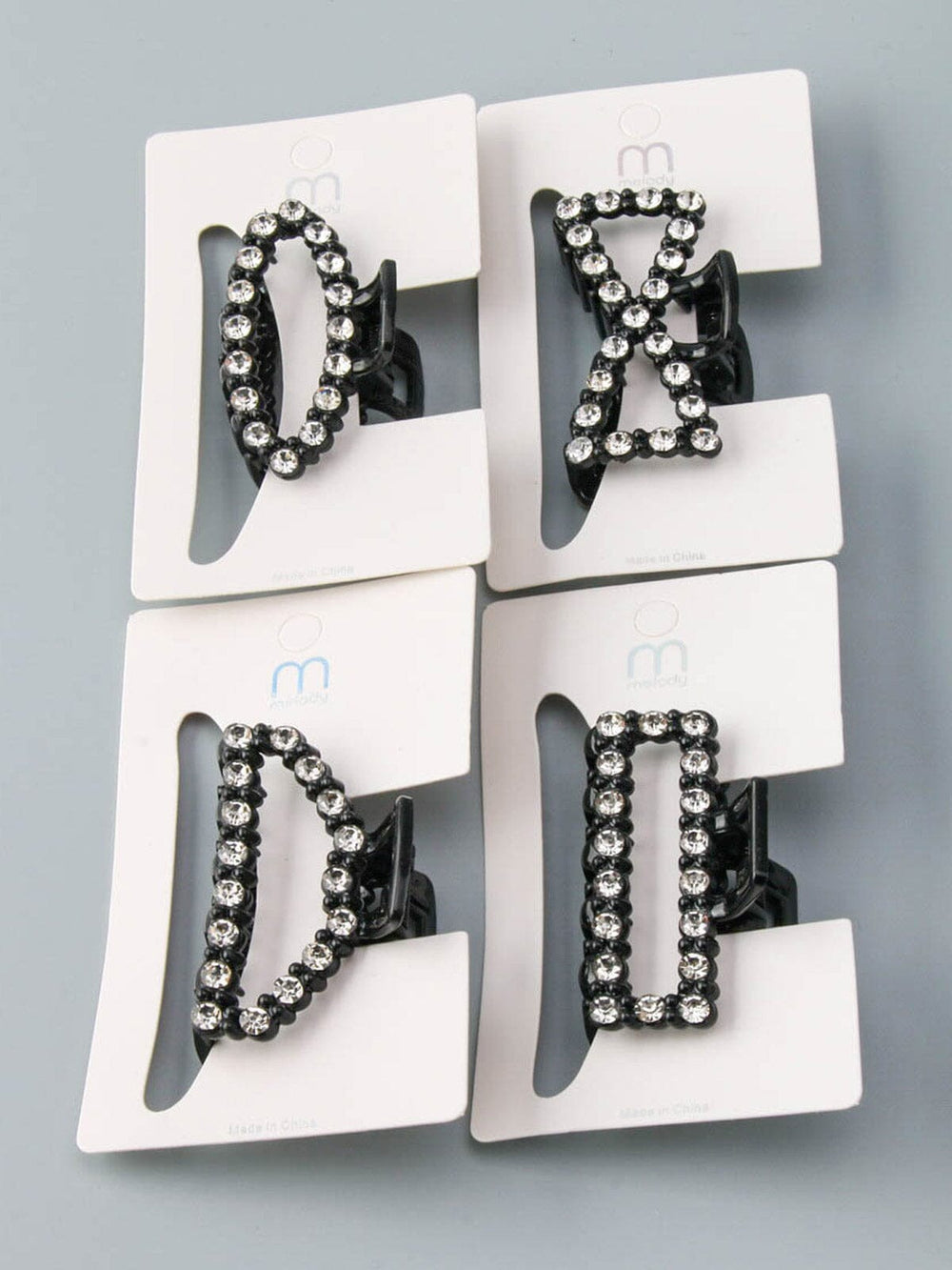 WOMEN'S ASSORTED SHAPES STONES CLAW HAIR CLIPS