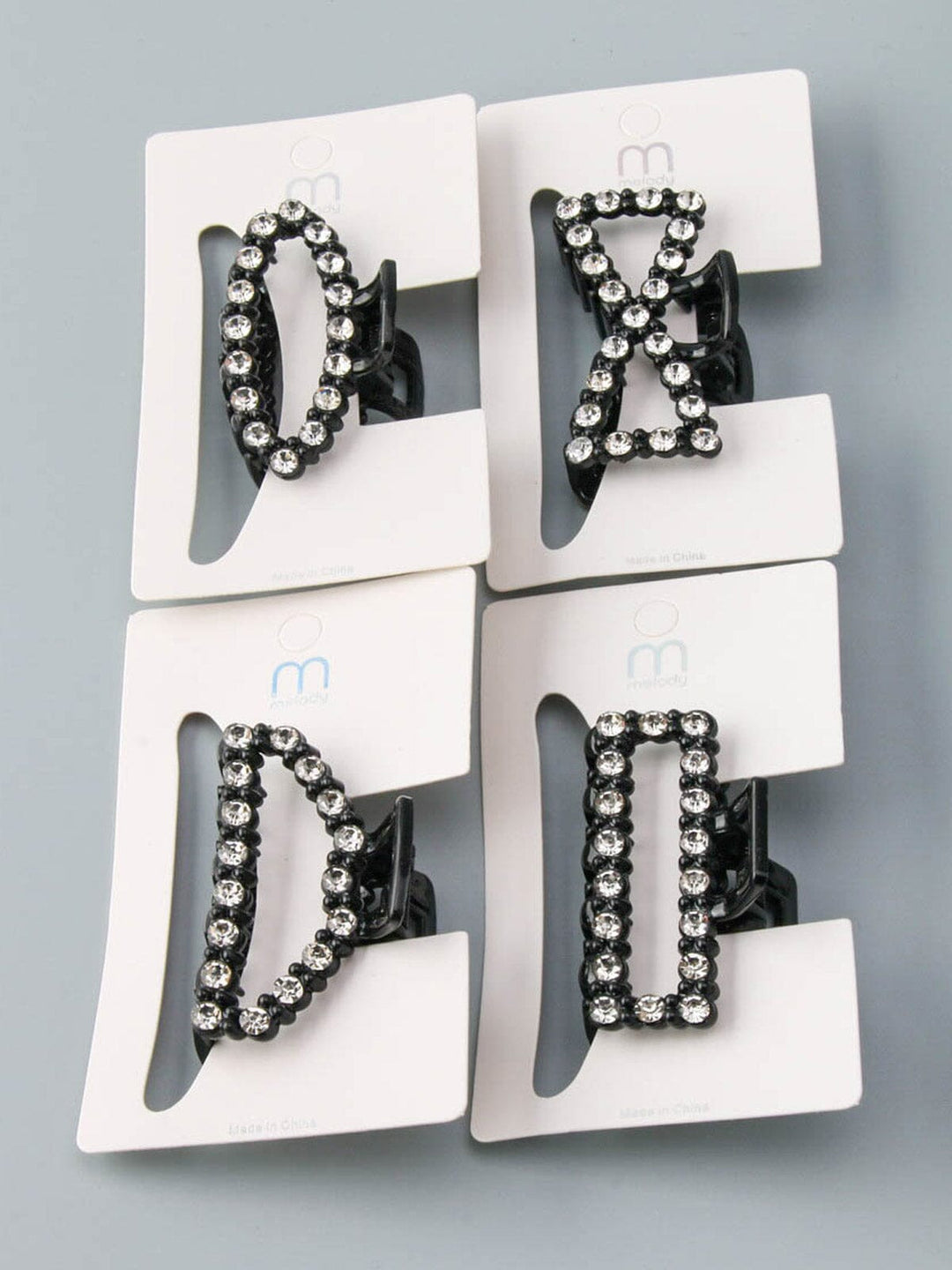 WOMEN'S ASSORTED SHAPES STONES CLAW HAIR CLIPS