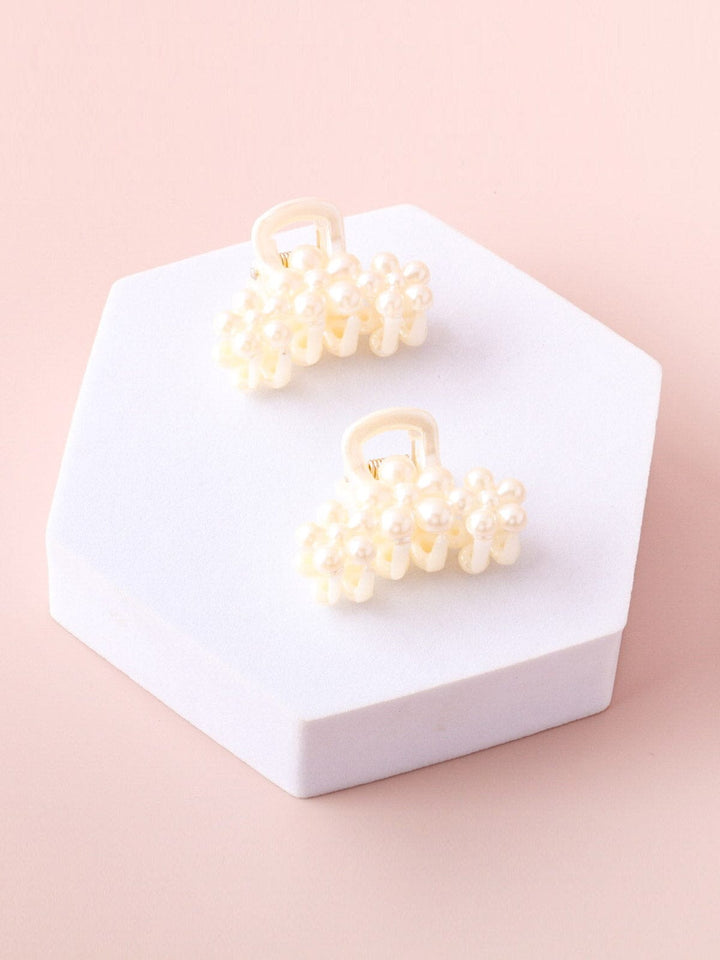 WOMEN'S PEARL CLAW HAIR CLIPS
